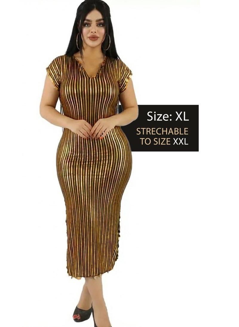 Hand-made Oriental belly dance outfit smooth comfortable movement, belly dance costume for parties traditional Lebanese Turkish Egyptian jalabiya, galabeya (Size XL with Long Hip Scarf) - Image 2